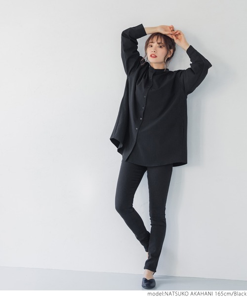 coca(coca)(コカ)の「4wayストレッチポケット付きシャツ(シャツ/ブラウス・レディース・ブラック・ONE SIZE)」の10枚目の写真