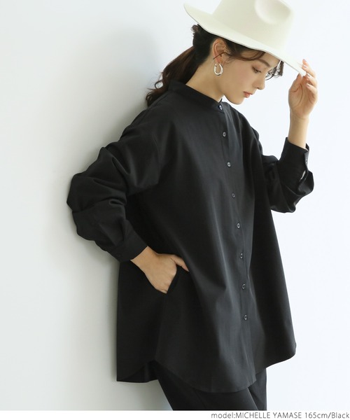coca(coca)(コカ)の「4wayストレッチポケット付きシャツ(シャツ/ブラウス・レディース・ブラック・ONE SIZE)」の11枚目の写真