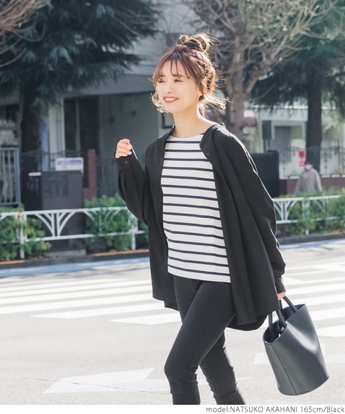 coca(coca)(コカ)の「4wayストレッチポケット付きシャツ(シャツ/ブラウス・レディース・ブラック・ONE SIZE)」の4枚目の写真