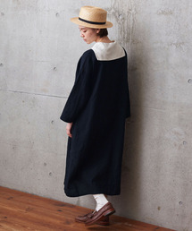 PAR ICI | リネンスイングワッシャー セーラーワンピース(ワンピース)