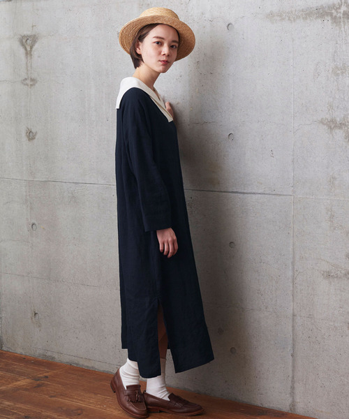 PAR ICI（パーリッシィ）の「リネンスイングワッシャー セーラー