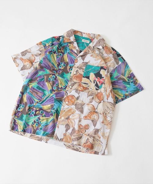 CUBE SUGAR（キューブシュガー）の「キャンブリック 総柄 プリント 開襟シャツ（シャツ/ブラウス・レディース・マルチ/ベージュ系その他/ブラック系その他/パープル系その他・M）」の21枚目の写真