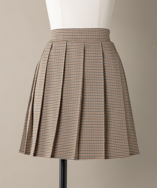 moi tytto（モイテュット）の「チェックプリーツスカパン【セットアップ可能】（スカート・レディース・ナチュラル/ブラウン・FREE）」の10枚目の写真