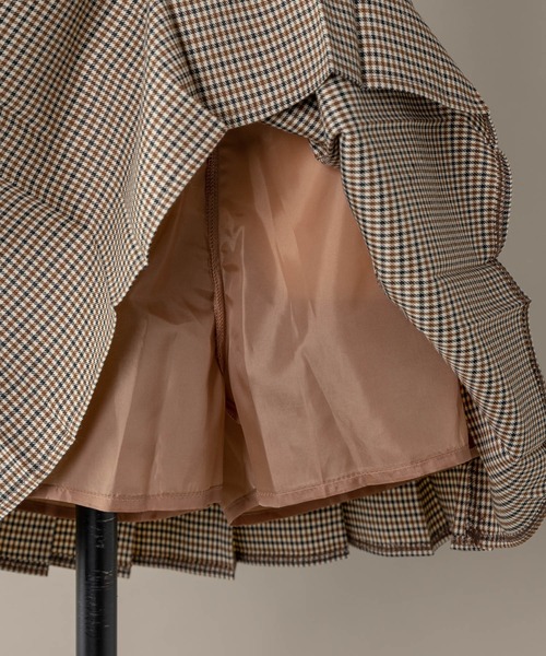moi tytto（モイテュット）の「チェックプリーツスカパン【セットアップ可能】（スカート・レディース・ナチュラル/ブラウン・FREE）」の17枚目の写真