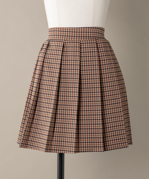 moi tytto（モイテュット）の「チェックプリーツスカパン【セットアップ可能】（スカート・レディース・ナチュラル/ブラウン・FREE）」の7枚目の写真