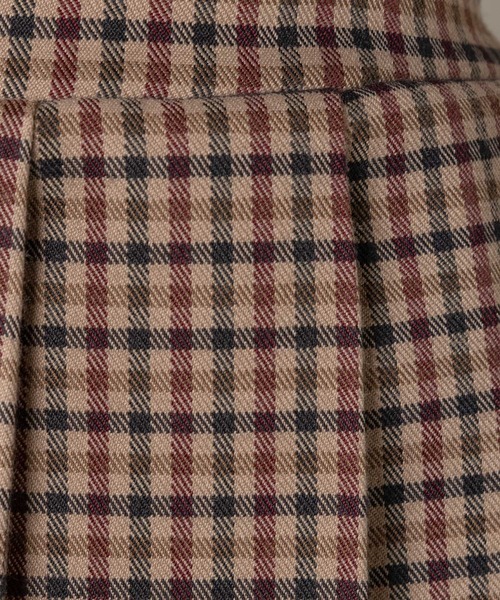 moi tytto（モイテュット）の「チェックプリーツスカパン【セットアップ可能】（スカート・レディース・ナチュラル/ブラウン・FREE）」の9枚目の写真