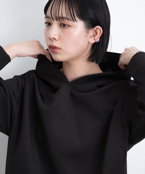 Aunt Marie's（アントマリーズ）の「ボンディングプルオーバーパーカー/ Aunt Marie’ｓ（パーカー・レディース・ライトブルー/ブラック/ライトグリーン/アイボリー・FREE）」の8枚目の写真