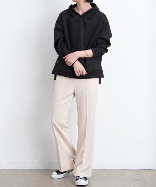 Aunt Marie's（アントマリーズ）の「ボンディングプルオーバーパーカー/ Aunt Marie’ｓ（パーカー・レディース・ライトブルー/ブラック/ライトグリーン/アイボリー・FREE）」の7枚目の写真