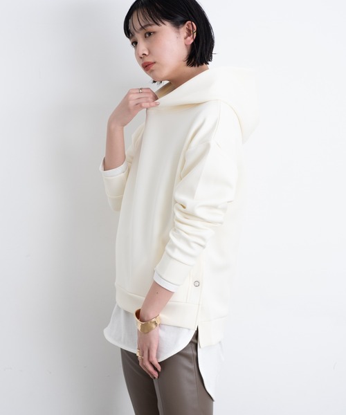 Aunt Marie's（アントマリーズ）の「ボンディングプルオーバーパーカー/ Aunt Marie’ｓ（パーカー・レディース・ライトブルー/ブラック/ライトグリーン/アイボリー・FREE）」の10枚目の写真