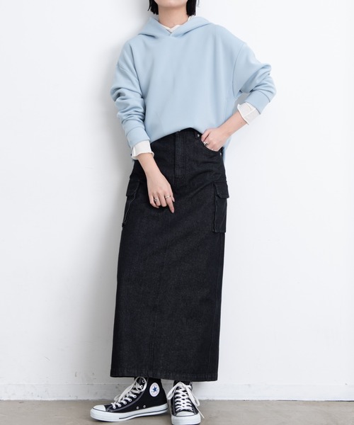 Aunt Marie's（アントマリーズ）の「ボンディングプルオーバーパーカー/ Aunt Marie’ｓ（パーカー・レディース・ライトブルー/ブラック/ライトグリーン/アイボリー・FREE）」の14枚目の写真