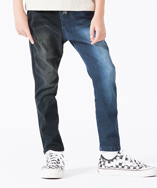 BREEZE（ブリーズ）の「もっとストレッチジョガーパンツ 10分丈（その他パンツ・キッズ・ベージュ/レインボー/インディゴブルー・90/150/120/110/100/130/140）」の2枚目の写真