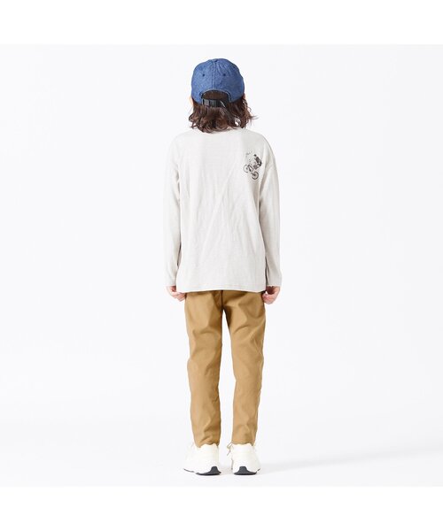 BREEZE（ブリーズ）の「もっとストレッチジョガーパンツ 10分丈（その他パンツ・キッズ・ベージュ/レインボー/インディゴブルー・90/150/120/110/100/130/140）」の5枚目の写真