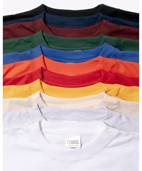 CAMBER（キャンバー）の「「CAMBER キャンバー」ユニセックス 8オンス ヘヴィーウェイト　クルーネック ショートスリーブ ポケット Tシャツ（Tシャツ/カットソー・メンズ・バーガンディー/ホワイト/ブラック/オレンジ/レッド/ナチュラル/ロイヤルブルー/グレー/ゴールド/ダークグリーン・SMALL/MEDIUM/X-LARGE/LARGE）」の14枚目の写真