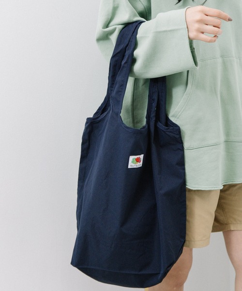 FRUIT OF THE LOOM（フルーツオブザルーム）の「ショッピングバック（エコバッグ/サブバッグ・レディース・ブラック/ベージュ/ネイビー/グレー/ピンク/ミント・FREE）」の6枚目の写真
