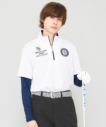 【FILA GOLF/フィラゴルフ】ロゴハーフジップ インナーセット シャツ