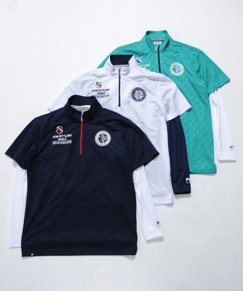 FILA(フィラ)の「【FILA GOLF/フィラゴルフ】ロゴハーフジップ インナーセット シャツ(その他トップス・メンズ・ターコイズブルー/ホワイト/ネイビー・L/LL/M)」の17枚目の写真