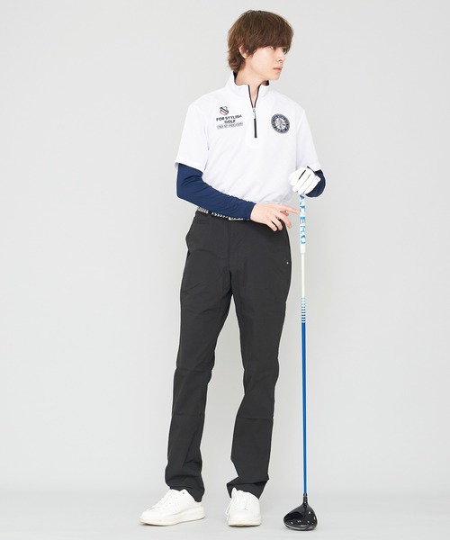 FILA(フィラ)の「【FILA GOLF/フィラゴルフ】ロゴハーフジップ インナーセット シャツ(その他トップス・メンズ・ターコイズブルー/ホワイト/ネイビー・L/LL/M)」の4枚目の写真