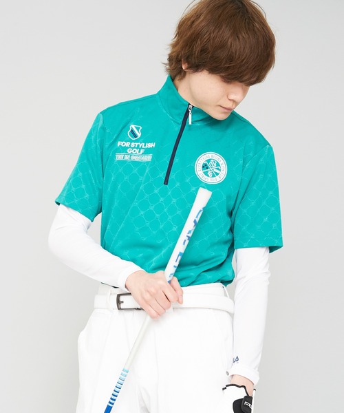 FILA(フィラ)の「【FILA GOLF/フィラゴルフ】ロゴハーフジップ インナーセット シャツ(その他トップス・メンズ・ターコイズブルー/ホワイト/ネイビー・L/LL/M)」の11枚目の写真
