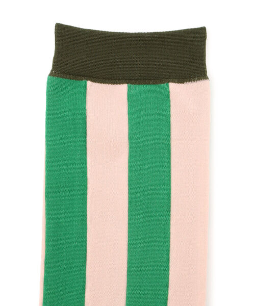 MARCOMONDE(マルコモンド)の「MARCOMONDE(マルコモンド)ストライプソックス メンズ(ソックス/靴下・メンズ・グリーン/レッド/オレンジ・FREE)」の4枚目の写真