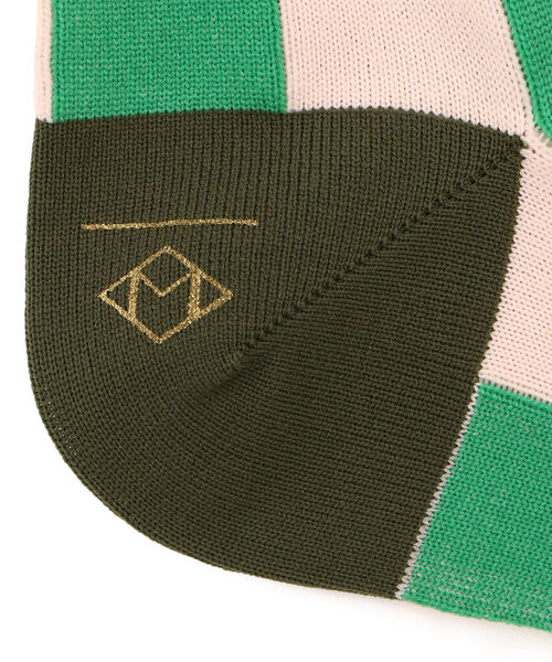 MARCOMONDE(マルコモンド)の「MARCOMONDE(マルコモンド)ストライプソックス メンズ(ソックス/靴下・メンズ・グリーン/レッド/オレンジ・FREE)」の7枚目の写真