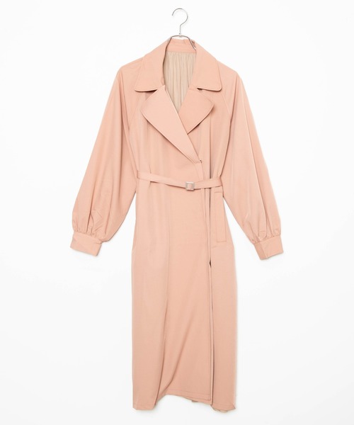 Wego シアー切り替えトレンチコート Wego シアー切り替えトレンチコート