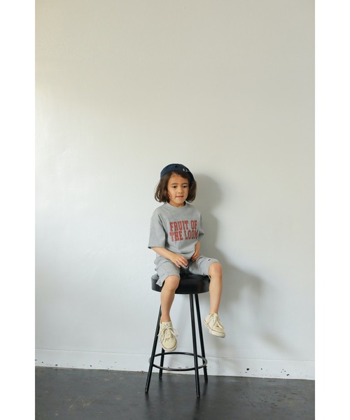StompStamp(ストンプスタンプ)の「KIDS Set Up【AJUGA.×FRUIT OF THE LOOM】(その他トップス・キッズ・ネイビー/グレー・100cm/120cm/140cm)」の1枚目の写真