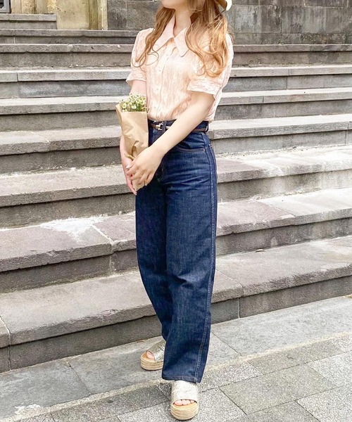 anown（アノン）の「ビッグカラー レースパフスリーブブラウス【ファッションインフルエンサーanchan×anown 限定コラボ】（シャツ/ブラウス・レディース・ホワイト/ピンク・S/M）」の12枚目の写真