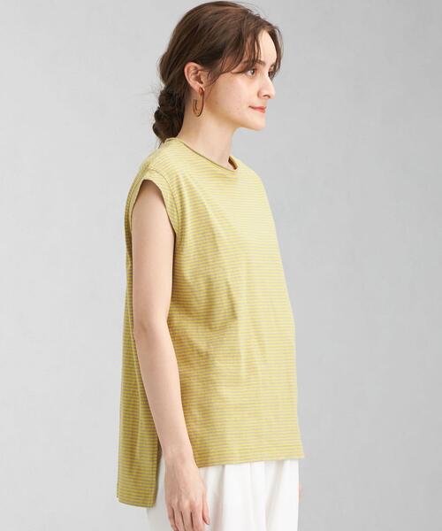 green label relaxing（グリーンレーベルリラクシング）の「CFC ソデ ツイスト ノースリーブ プルオーバー カットソー（Tシャツ/カットソー・レディース・オレンジ/ベージュ/その他1/ダークブラウン・FREE）」の6枚目の写真