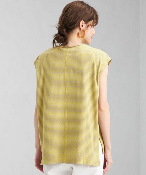 green label relaxing（グリーンレーベルリラクシング）の「CFC ソデ ツイスト ノースリーブ プルオーバー カットソー（Tシャツ/カットソー・レディース・オレンジ/ベージュ/その他1/ダークブラウン・FREE）」の7枚目の写真