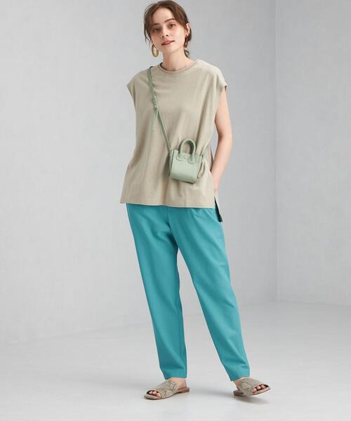 green label relaxing（グリーンレーベルリラクシング）の「CFC ソデ ツイスト ノースリーブ プルオーバー カットソー（Tシャツ/カットソー・レディース・オレンジ/ベージュ/その他1/ダークブラウン・FREE）」の9枚目の写真
