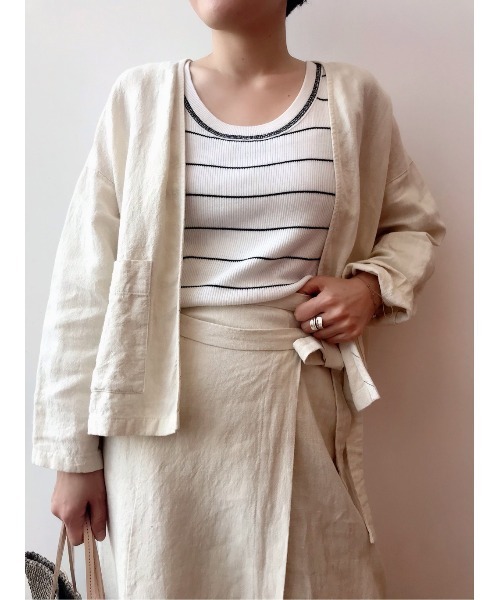 BEARDSLEY（ビアズリー）の「ニットタンク（Tシャツ/カットソー・レディース・ブラック/ホワイト・FREE）」の9枚目の写真