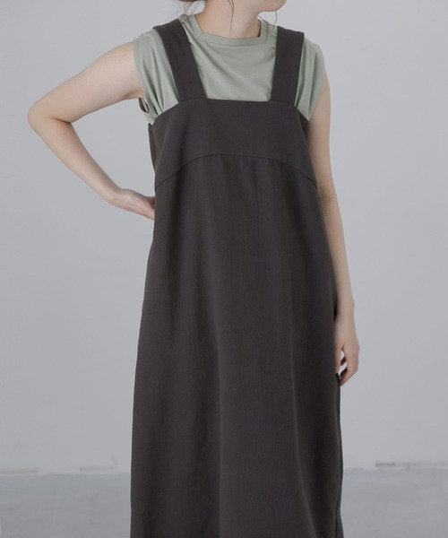 LAATO（ラート）の「SHOWER ONE-PIECE（ワンピース・レディース・ベージュ/チャコールグレー・FREE）」の21枚目の写真