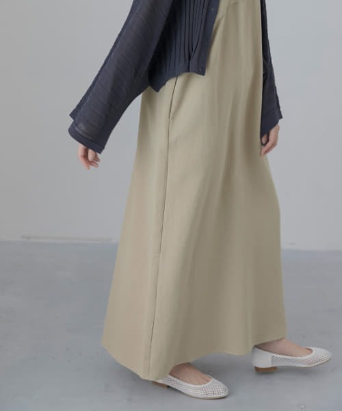 LAATO（ラート）の「SHOWER ONE-PIECE（ワンピース・レディース・ベージュ/チャコールグレー・FREE）」の3枚目の写真