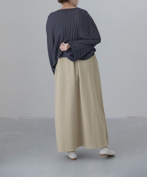 LAATO（ラート）の「SHOWER ONE-PIECE（ワンピース・レディース・ベージュ/チャコールグレー・FREE）」の5枚目の写真