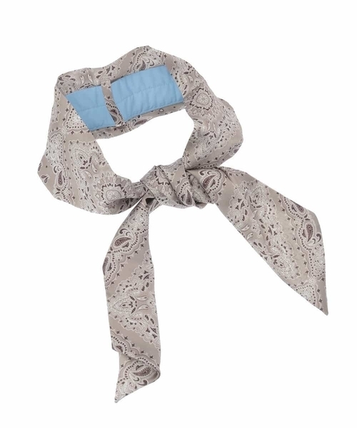 a.v.v（アーヴェヴェ）の「【ひんやり涼しい】アイススカーフ（バンダナ/スカーフ・レディース・アイボリー/ブラック/ベージュ・38）」の13枚目の写真