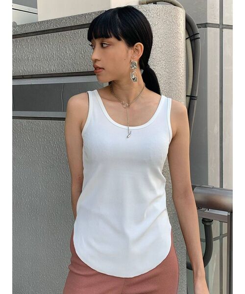 EMODA（エモダ）の「バックストラップタンクトップ（タンクトップ・レディース・ホワイト/ブラック/ブラウン・FREE）」の17枚目の写真