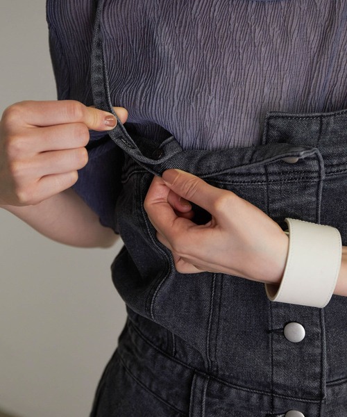 vis-`a-vis(ビサビ)の「【WEB限定】マーメイドラインデニムジャンパースカート(ジャンパースカート・レディース・スミクロ/ブルー系その他4・S/M)」の15枚目の写真