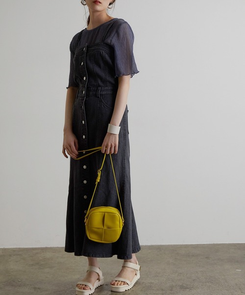 vis-`a-vis(ビサビ)の「【WEB限定】マーメイドラインデニムジャンパースカート(ジャンパースカート・レディース・スミクロ/ブルー系その他4・S/M)」の17枚目の写真