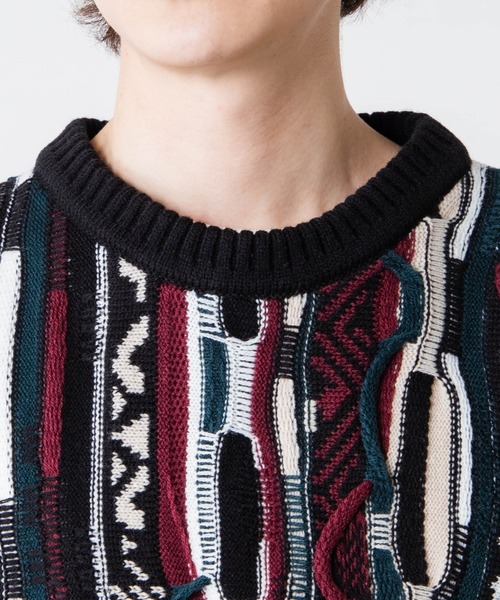 WEGO（ウィゴー）の「WEGO/総柄デザインベスト（ベスト・メンズ・ライトベージュ/ブラック/ブラック系その他・LARGE/MEDIUM）」の18枚目の写真