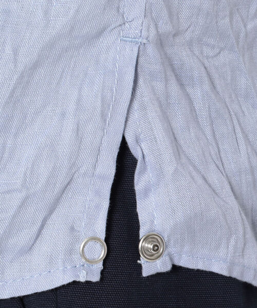 FranCisT_MOR.K.S.（フランシストモークス）の「FranCisT_MOR.K.S./フランシスト モークス/WASHED LINEN H/S SHIRT（シャツ/ブラウス・メンズ・ホワイト/ブラック/ラベンダー・2/3/4）」の22枚目の写真