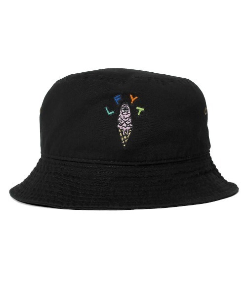 LFYT（エルエフワイティー）の「LFYT ラファイエット [Lafayette] - × ラブン [RABUNS] コラボ メルティング ミスタースナブ バケットハット [MELTING MR.SNUB BUCKET HAT]（ハット・メンズ・ブラック/グリーン/パープル/ホワイト・LARGE/MEDIUM）」の3枚目の写真