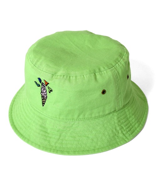 LFYT（エルエフワイティー）の「LFYT ラファイエット [Lafayette] - × ラブン [RABUNS] コラボ メルティング ミスタースナブ バケットハット [MELTING MR.SNUB BUCKET HAT]（ハット・メンズ・ブラック/グリーン/パープル/ホワイト・LARGE/MEDIUM）」の13枚目の写真