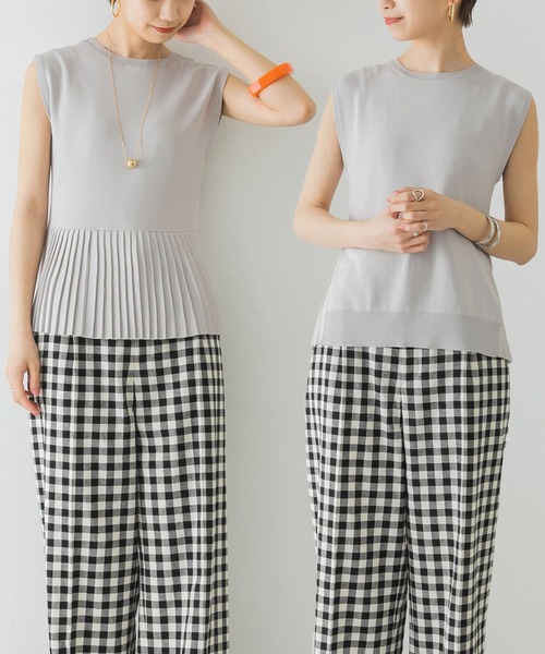 B448-72 ANNA MOLINARI フレンチスリーブ ニット 38 B448-72 ANNA MOLINARI フレンチスリーブ ニット 38 トップス