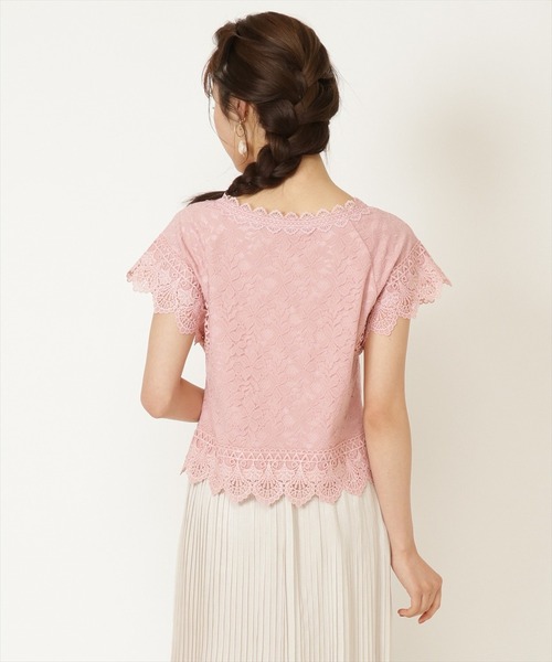 WILLSELECTION（ウィルセレクション）の「レースＭＩＸブラウス（シャツ/ブラウス・レディース・ブラック/オフホワイト/ピンク・MEDIUM）」の12枚目の写真