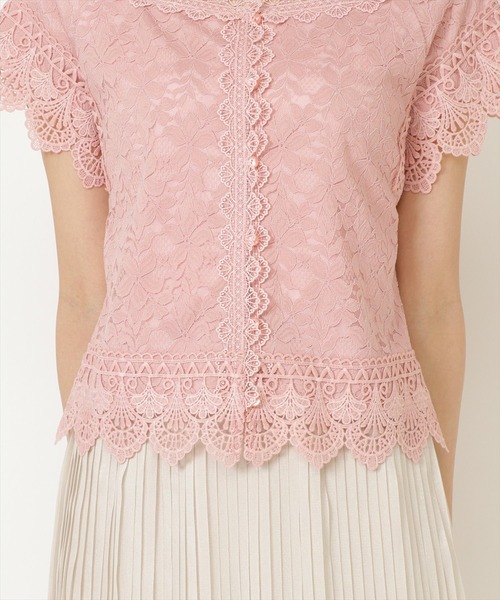 WILLSELECTION（ウィルセレクション）の「レースＭＩＸブラウス（シャツ/ブラウス・レディース・ブラック/オフホワイト/ピンク・MEDIUM）」の15枚目の写真