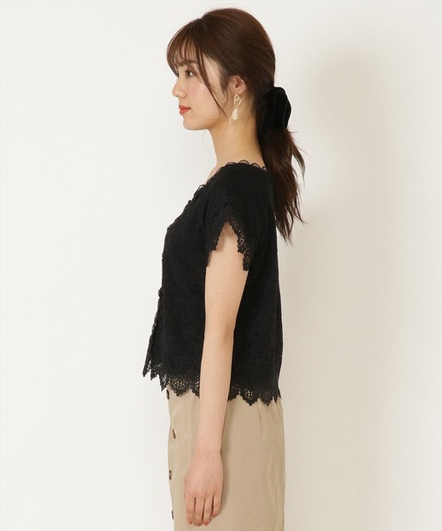 WILLSELECTION（ウィルセレクション）の「レースＭＩＸブラウス（シャツ/ブラウス・レディース・ブラック/オフホワイト/ピンク・MEDIUM）」の17枚目の写真