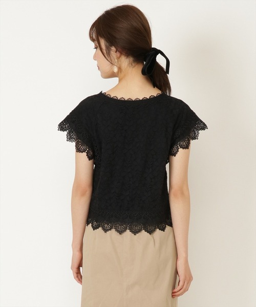 WILLSELECTION（ウィルセレクション）の「レースＭＩＸブラウス（シャツ/ブラウス・レディース・ブラック/オフホワイト/ピンク・MEDIUM）」の18枚目の写真