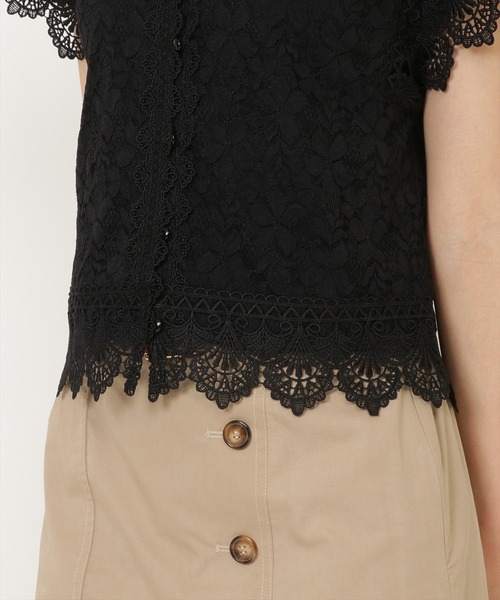 WILLSELECTION（ウィルセレクション）の「レースＭＩＸブラウス（シャツ/ブラウス・レディース・ブラック/オフホワイト/ピンク・MEDIUM）」の21枚目の写真