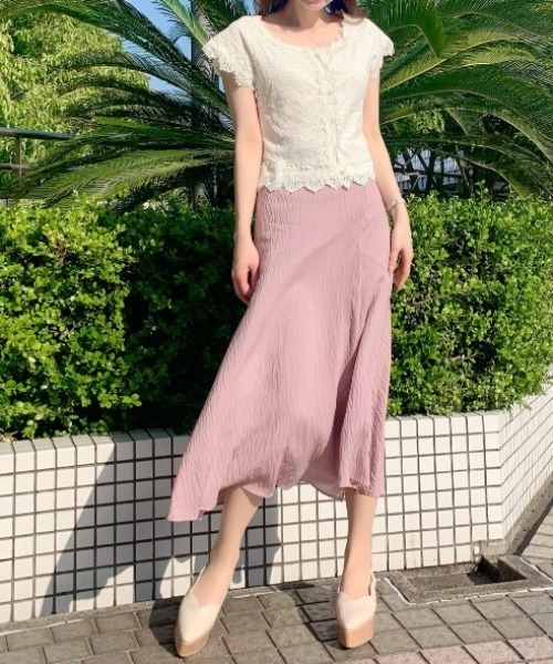 WILLSELECTION（ウィルセレクション）の「レースＭＩＸブラウス（シャツ/ブラウス・レディース・ブラック/オフホワイト/ピンク・MEDIUM）」の22枚目の写真