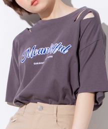 WEGO | WEGO/ツイルワッペンダメージビックシルエットTシャツ(Tシャツ/カットソー)